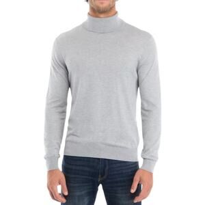 Elie Tahari Men's Light Grey Turtleneck Fine Gauge Pullover Sweater Size XL NWT